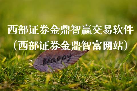 西部证券金鼎智赢交易软件（西部证券金鼎智富网站）_https://www.zcsm.com.cn_原油期货_第1张