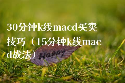 30分钟k线macd买卖技巧（15分钟k线macd战法）_https://www.zcsm.com.cn_期货培训_第1张