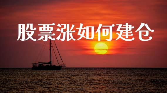 股票涨如何建仓_https://www.zcsm.com.cn_期货百科_第1张