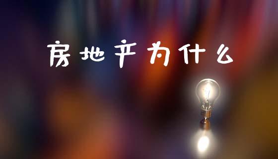 房地产为什么_https://www.zcsm.com.cn_期货培训_第1张