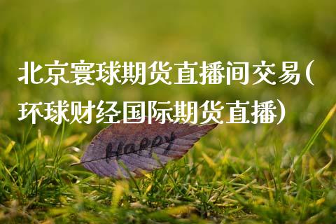 北京寰球期货直播间交易(环球财经国际期货直播)_https://www.zcsm.com.cn_期货行情_第1张