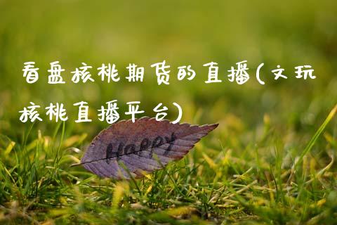 看盘核桃期货的直播(文玩核桃直播平台)_https://www.zcsm.com.cn_期货行情_第1张