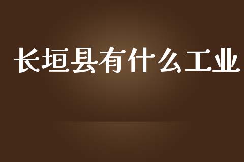 长垣县有什么工业_https://www.zcsm.com.cn_期货百科_第1张