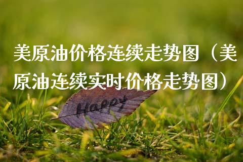 美原油价格连续走势图（美原油连续实时价格走势图）_https://www.zcsm.com.cn_期货培训_第1张