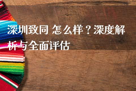 深圳致同 怎么样？深度解析与全面评估_https://www.zcsm.com.cn_期货交易_第1张
