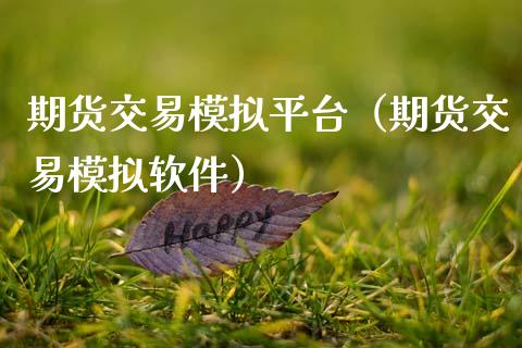 期货交易模拟平台（期货交易模拟软件）_https://www.zcsm.com.cn_期货交易_第1张