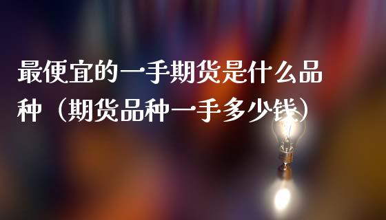 最便宜的一手期货是什么品种（期货品种一手多少钱）_https://www.zcsm.com.cn_期货喊单_第1张