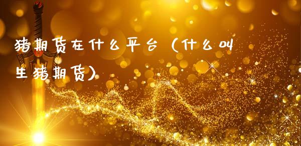 猪期货在什么平台（什么叫生猪期货）_https://www.zcsm.com.cn_期货行情_第1张