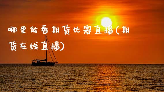 哪里能看期货比赛直播(期货在线直播)_https://www.zcsm.com.cn_期货百科_第1张