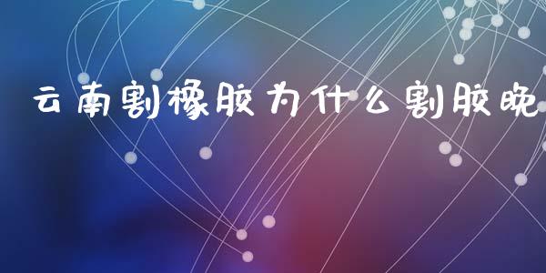 云南割橡胶为什么割胶晚_期货培训_第1张_期货百科_期货喊单_期货行情_期货交易_原油期货_期货培训 云南割橡胶为什么割胶晚_https://www.zcsm.com.cn_期货培训_第1张