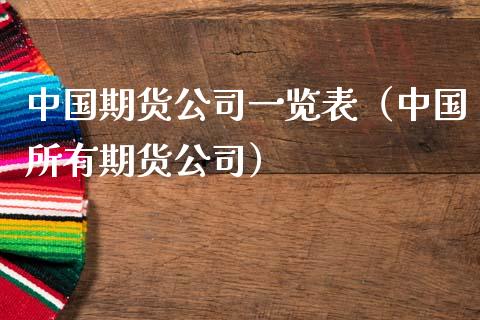 中国期货公司一览表（中国所有期货公司）_https://www.zcsm.com.cn_期货行情_第1张