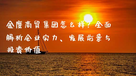 金鹰商贸集团怎么样？全面解析企业实力、发展前景与投资价值_https://www.zcsm.com.cn_期货交易_第1张