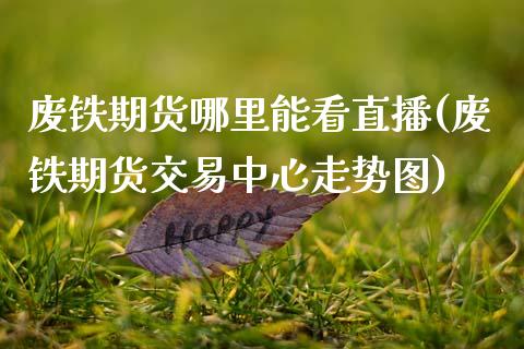废铁期货哪里能看直播(废铁期货交易中心走势图)_https://www.zcsm.com.cn_期货百科_第1张