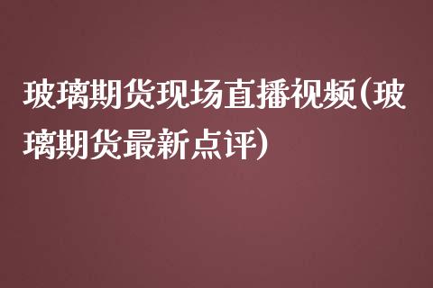 玻璃期货现场直播视频(玻璃期货最新点评)_https://www.zcsm.com.cn_期货喊单_第1张