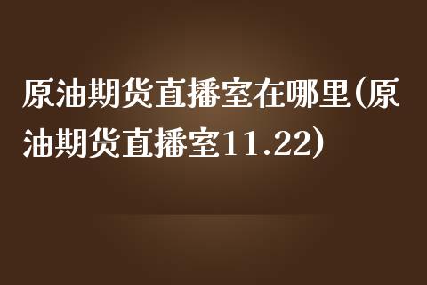 原油期货直播室在哪里(原油期货直播室11.22)_https://www.zcsm.com.cn_期货百科_第1张