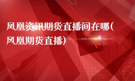 凤凰资讯期货直播间在哪(风凰期货直播)_https://www.zcsm.com.cn_期货喊单_第1张