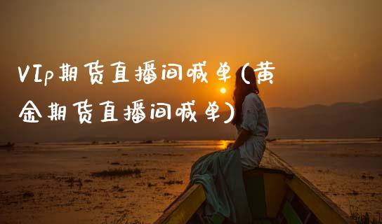 VIp期货直播间喊单(黄金期货直播间喊单)_https://www.zcsm.com.cn_期货喊单_第1张