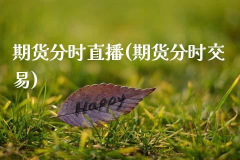 期货分时直播(期货分时交易)_https://www.zcsm.com.cn_期货百科_第1张