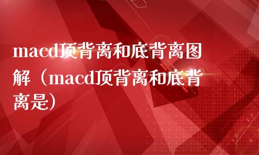 macd顶背离和底背离图解（macd顶背离和底背离是）_https://www.zcsm.com.cn_期货培训_第1张