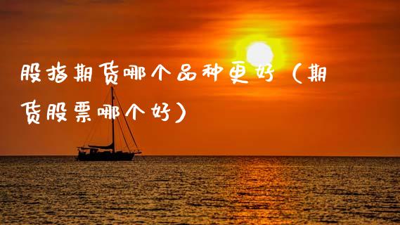 股指期货哪个品种更好（期货股票哪个好）_https://www.zcsm.com.cn_期货喊单_第1张