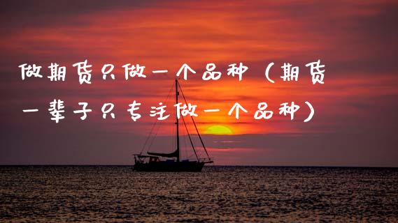 做期货只做一个品种（期货一辈子只专注做一个品种）_https://www.zcsm.com.cn_期货培训_第1张