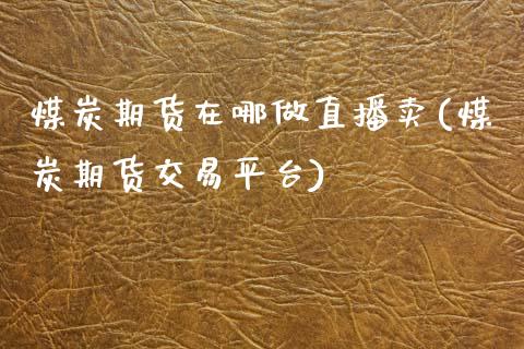 煤炭期货在哪做直播卖(煤炭期货交易平台)_https://www.zcsm.com.cn_期货培训_第1张