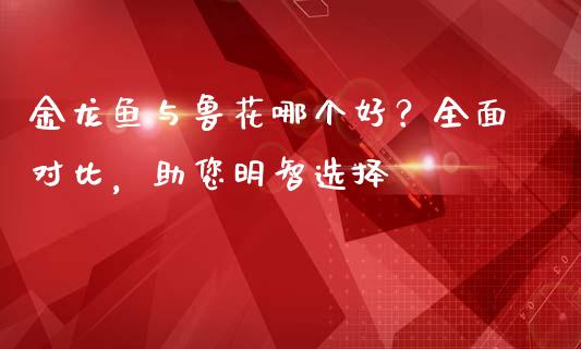 金龙鱼与鲁花哪个好？全面对比，助您明智选择_https://www.zcsm.com.cn_期货交易_第1张